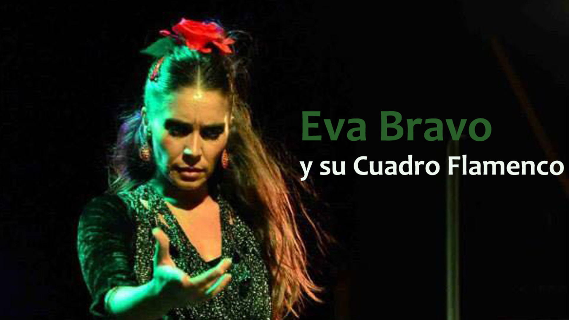 Eva Bravo y su cuadro flamenco