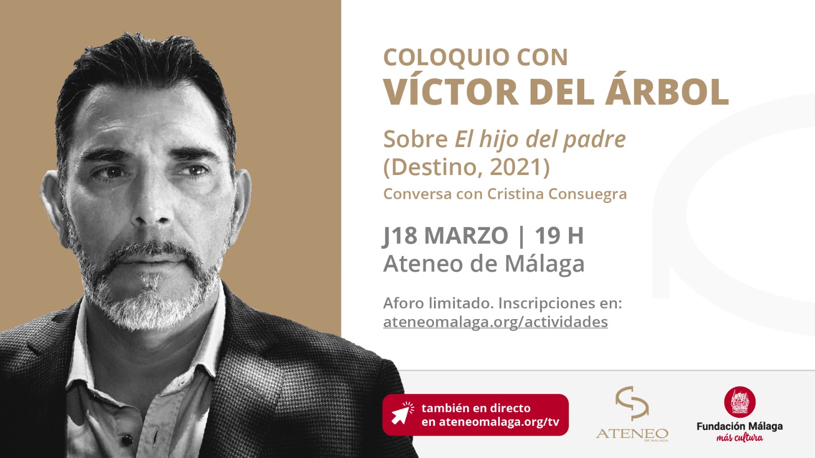 Lee más sobre el artículo Víctor del Árbol presenta en el Ateneo su esperada novela, ‘El hijo del padre’