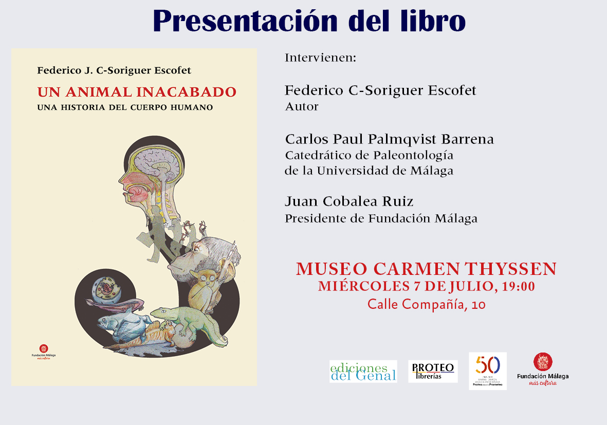 Lee más sobre el artículo Federico J.C. Soriguer presenta ‘Un animal inacabado. Una historia del cuerpo humano’
