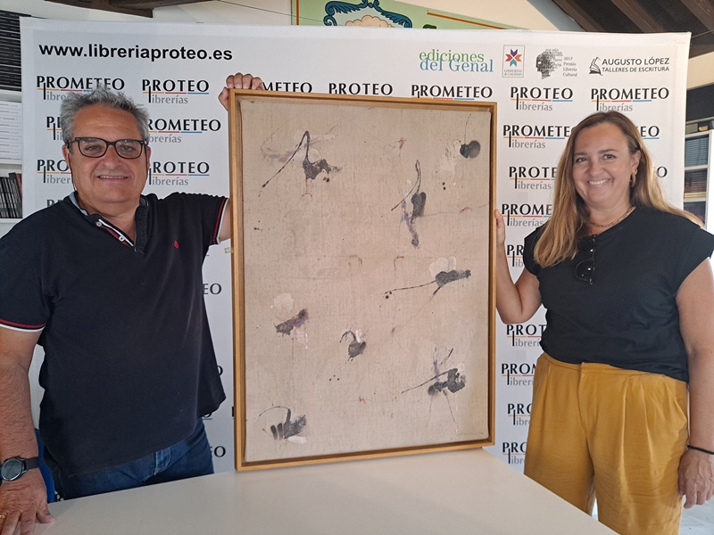 Lee más sobre el artículo Fundación Málaga sufraga la restauración de un Tapies y un Brinkmann afectados por el incendio de la librería Proteo